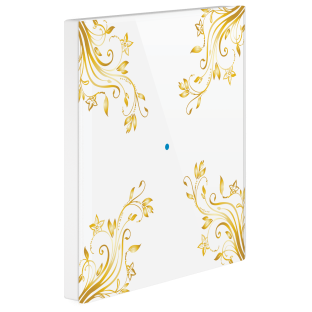 2  KenarDesenli Beyaz Renk