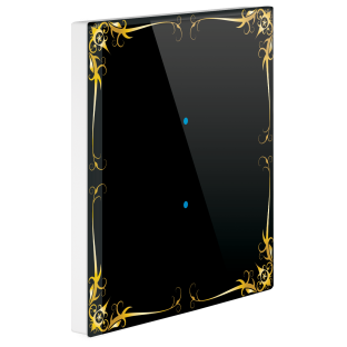 5  KenarDesenli Siyah Renk