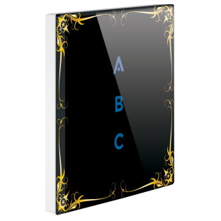 5  KenarDesenli Siyah Renk