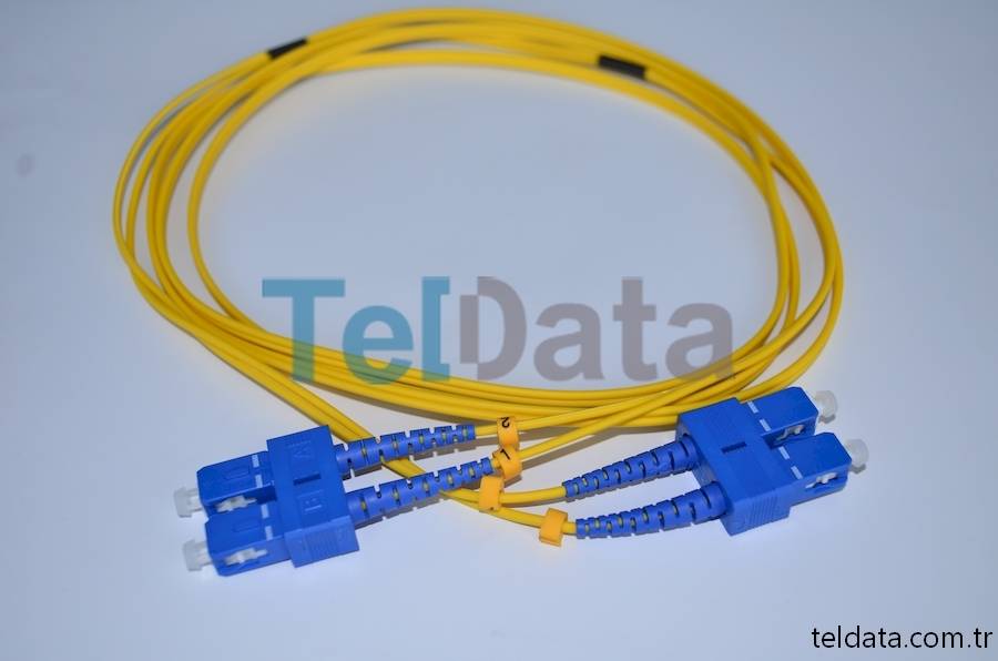 SC SC Fiber Patch Cord, Single Mode, Duplex, UPC 07