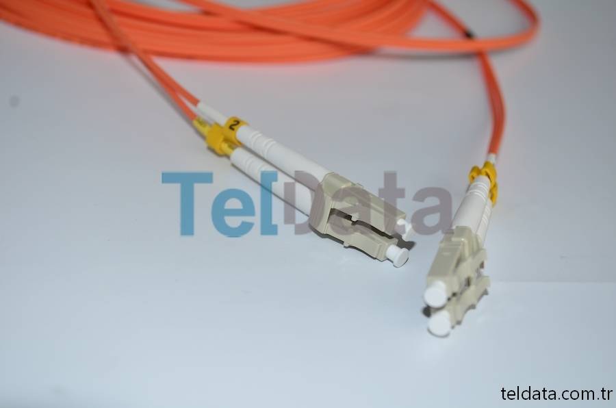 LC LC Fiber Patch Cord, MultiMode, Duplex, OM2 01