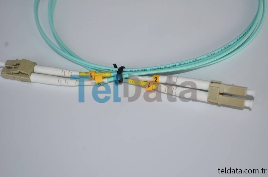 LC LC Fiber Patch Cord, MultiMode, Duplex, OM3 07