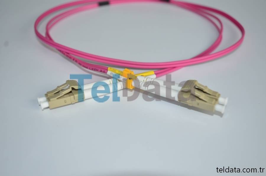 LC LC Fiber Patch Cord, MultiMode, Duplex, OM4 02