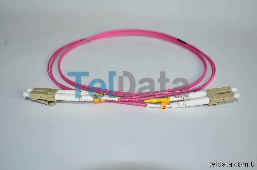 LC LC Fiber Patch Cord, MultiMode, Duplex, OM4 07