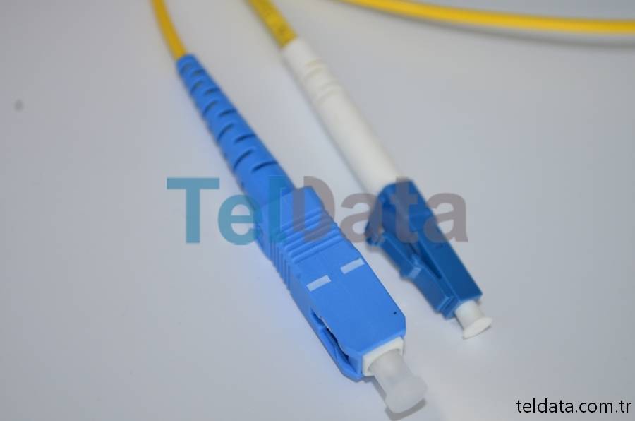 SC LC Fiber Patch Cord, Single Mode, Simplex, UPC 01