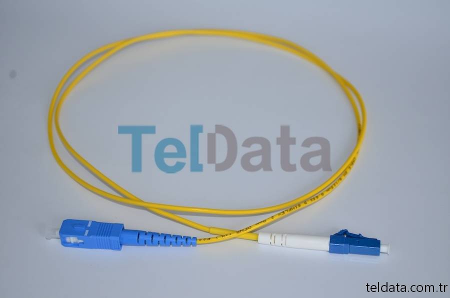 SC LC Fiber Patch Cord, Single Mode, Simplex, UPC 07