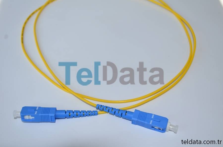 SC SC Fiber Patch Cord, Single Mode, Simplex, UPC 02