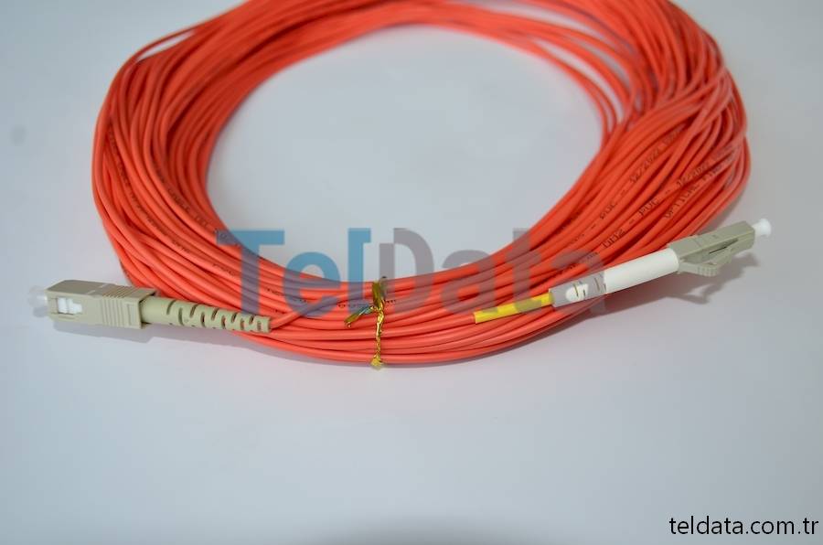 SC LC Fiber Patch Cord, MultiMode, Simplex, OM2 05