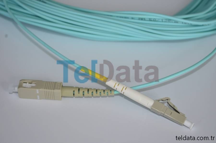 SC LC Fiber Patch Cord, MultiMode, Simplex, OM3 02