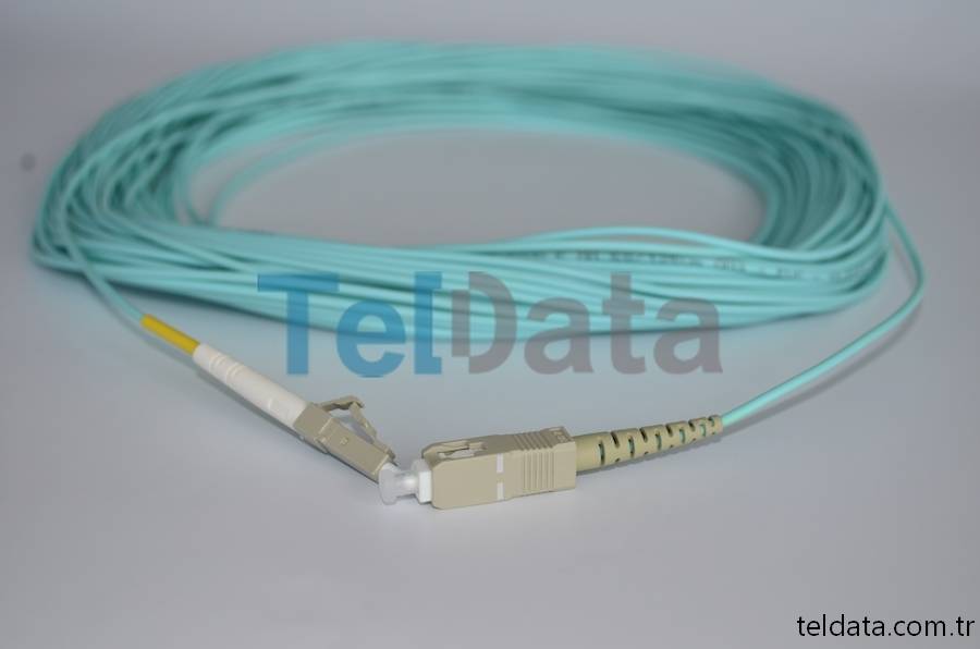 SC LC Fiber Patch Cord, MultiMode, Simplex, OM3 05